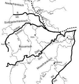 Abb.: 33.1 Sprachgrenzen im Rheinland